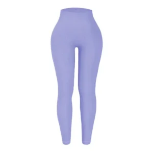 Calças de yoga de fio de malha sem costura feminina cintura alta leggings esportivas levantamento de quadril treinamento de corrida emagrecimento e elegante - Imagem 8