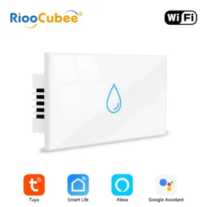 RiooCubee Tuya Smart Life 20A Caldeira Aquecedor de água Interruptor Consumo de energia Gravação Temporizador Controle Remoto com Google Home Alexa - Imagem 7