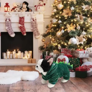 Hoodies Dinosaur para Animais de Estimação, Traje engraçado para gato e cachorro, Macio e Quente, Roupas de Natal - Imagem 6