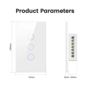 AVATTO-Interruptor Tuya Luz Inteligente, Wi-Fi, Zigbee, Fio Neutro Necessário, Nenhum Fio Neutro Necessário, Wall Touch Switch, Funciona com Alexa, Google Home - Imagem 6