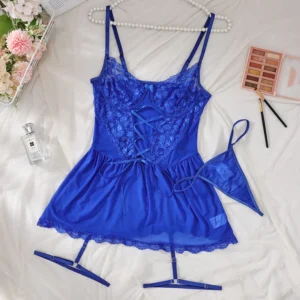 Erótico sexy sutiã de renda e calcinha conjunto roupa interior sutiã transparente conjuntos exóticos sexy tanga mulher pornô fantasia sensual lingerie de luxo - Imagem 4