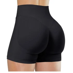 Verão cintura alta yoga shorts elegante e sexy correndo calças de fitness cor sólida yoga leggings - Imagem 25
