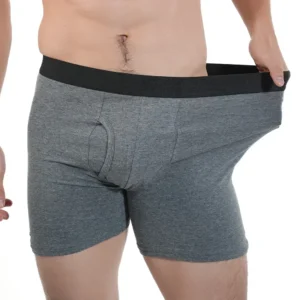Homem meados de longo boxer shorts esporte roupa interior de algodão sexy boxershorts respirável calcinha grandes boxers hombre presentes masculinos - Imagem 4