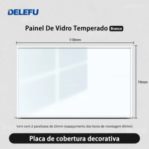 DELEFU 4*2 Vidro Temperado Branco Tomada Padrão Brasil com Dupla USB Tipo C Tomada de Parede Interruptor Inteligente Tuya Wifi 10A 20A - Imagem 12