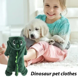 Hoodies Dinosaur para Animais de Estimação, Traje engraçado para gato e cachorro, Macio e Quente, Roupas de Natal - Imagem 5