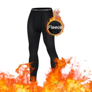 Leggings de compressão quentes dos homens 1-2 pçs calças de treinamento esportivo ajuste seco correndo collants fitness basquete jogging calças de lã - Imagem 3