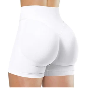 Verão cintura alta yoga shorts elegante e sexy correndo calças de fitness cor sólida yoga leggings - Imagem 17