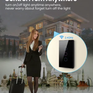 AVATTO-Interruptor Tuya Luz Inteligente, Wi-Fi, Zigbee, Fio Neutro Necessário, Nenhum Fio Neutro Necessário, Wall Touch Switch, Funciona com Alexa, Google Home - Imagem 5