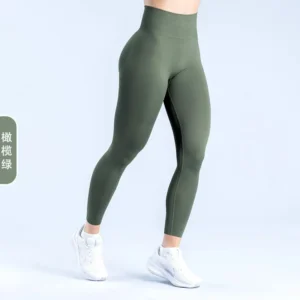 Leggings de impacto feminino cintura baixa levantamento de bunda calças de yoga sem costura controle de barriga fitness treino esportes leggings - Imagem 11
