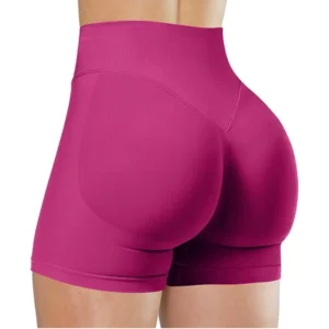 Verão cintura alta yoga shorts elegante e sexy correndo calças de fitness cor sólida yoga leggings - Imagem 10