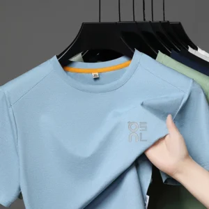 Marca de designer masculino impresso o-pescoço camiseta moda casual esportes manga curta respirável legal luxuoso topo roupas masculinas - Imagem 3