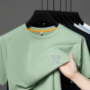 Marca de designer masculino impresso o-pescoço camiseta moda casual esportes manga curta respirável legal luxuoso topo roupas masculinas - Imagem 5