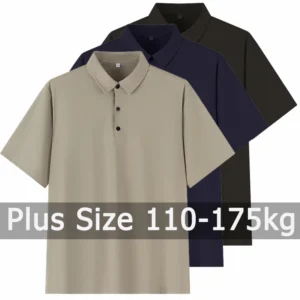 Camisas polo masculinas de manga curta tamanho grande 5xl 6xl 7xl 110-175kg camisa solta oversized topos plus size roupas masculinas - Imagem 1