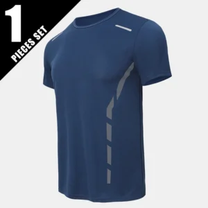 1/4 pçs masculino verão moda impressão de secagem rápida de manga curta juventude lazer esportes fitness respirável topo de meia-idade solto t - Imagem 10
