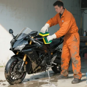 Esponja mágica dupla face para motocicletas, panelas e cozinhas - esponja para limpeza de graxa resistente - Imagem 6