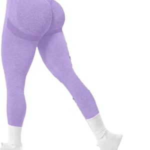 Calças justas sem costura para ioga feminina, cor sólida multicolorida opcional, cintura alta com fechamento da barriga, exercício, corrida, calças de ioga capri, - Imagem 9