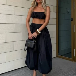 Bornladies outono feminino 100% algodão solto lanterna estilo calças de perna larga estilo rua casual calças preguiçosas moda - Imagem 1