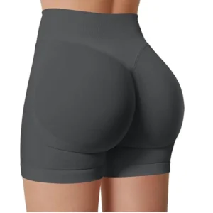 Verão cintura alta yoga shorts elegante e sexy correndo calças de fitness cor sólida yoga leggings - Imagem 15