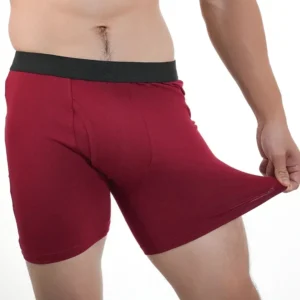 Homem meados de longo boxer shorts esporte roupa interior de algodão sexy boxershorts respirável calcinha grandes boxers hombre presentes masculinos - Imagem 5