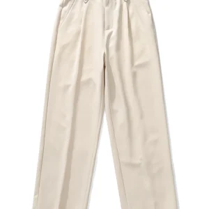 Calças masculinas de verão tamanho grande luz legal poliéster terno reto calças soltas ajuste bandas calças masculinas negócios casuais 8xl - Imagem 9