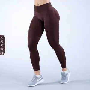 Leggings de impacto feminino cintura baixa levantamento de bunda calças de yoga sem costura controle de barriga fitness treino esportes leggings - Imagem 28